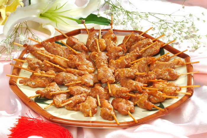 鸡肉牙签串